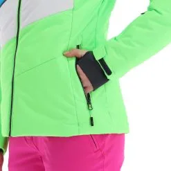 CMP, 32W0236 Veste De Ski Femmes Apple Fluo Vert -ColourWear Soldes cmp 32w0236 aa jas gevoerd dames apple fluo groen 22cmpxx144v3 BI 11