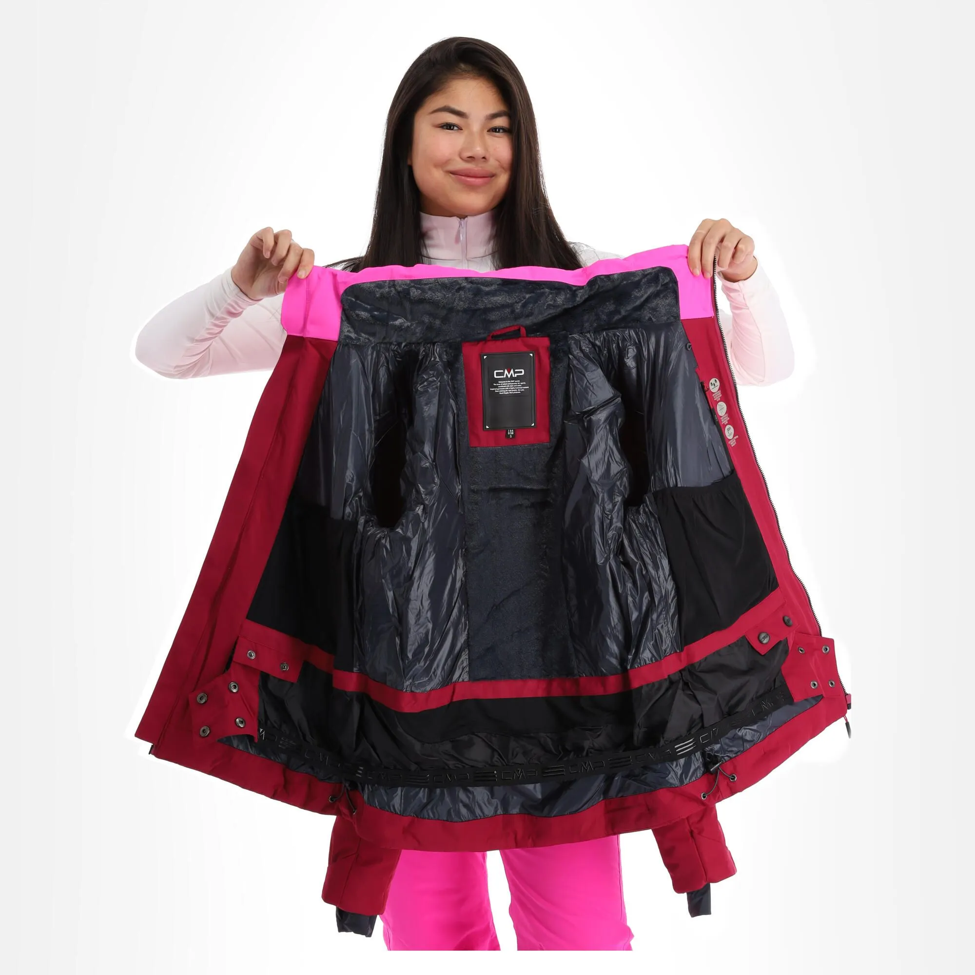 CMP, 32W0236 Veste De Ski Femmes Sangria Violet 7 CMP, 32W0236 Veste De Ski Femmes Sangria Violet – Image 5