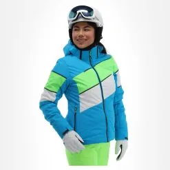 CMP, 32W0236 Veste De Ski Femmes Turquioise Bleu -ColourWear Soldes cmp 32w0236 aa jas gevoerd dames turquioise blauw 22cmpxx144v1 BI 04