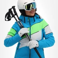CMP, 32W0236 Veste De Ski Femmes Turquioise Bleu -ColourWear Soldes cmp 32w0236 aa jas gevoerd dames turquioise blauw 22cmpxx144v1 BI 05