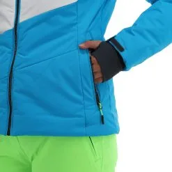 CMP, 32W0236 Veste De Ski Femmes Turquioise Bleu -ColourWear Soldes cmp 32w0236 aa jas gevoerd dames turquioise blauw 22cmpxx144v1 BI 11