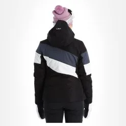 CMP, 32W0236 Veste De Ski Femmes Noir -ColourWear Soldes cmp 32w0236 aa jas gevoerd dames zwart 22cmpxx144v4 BI 03