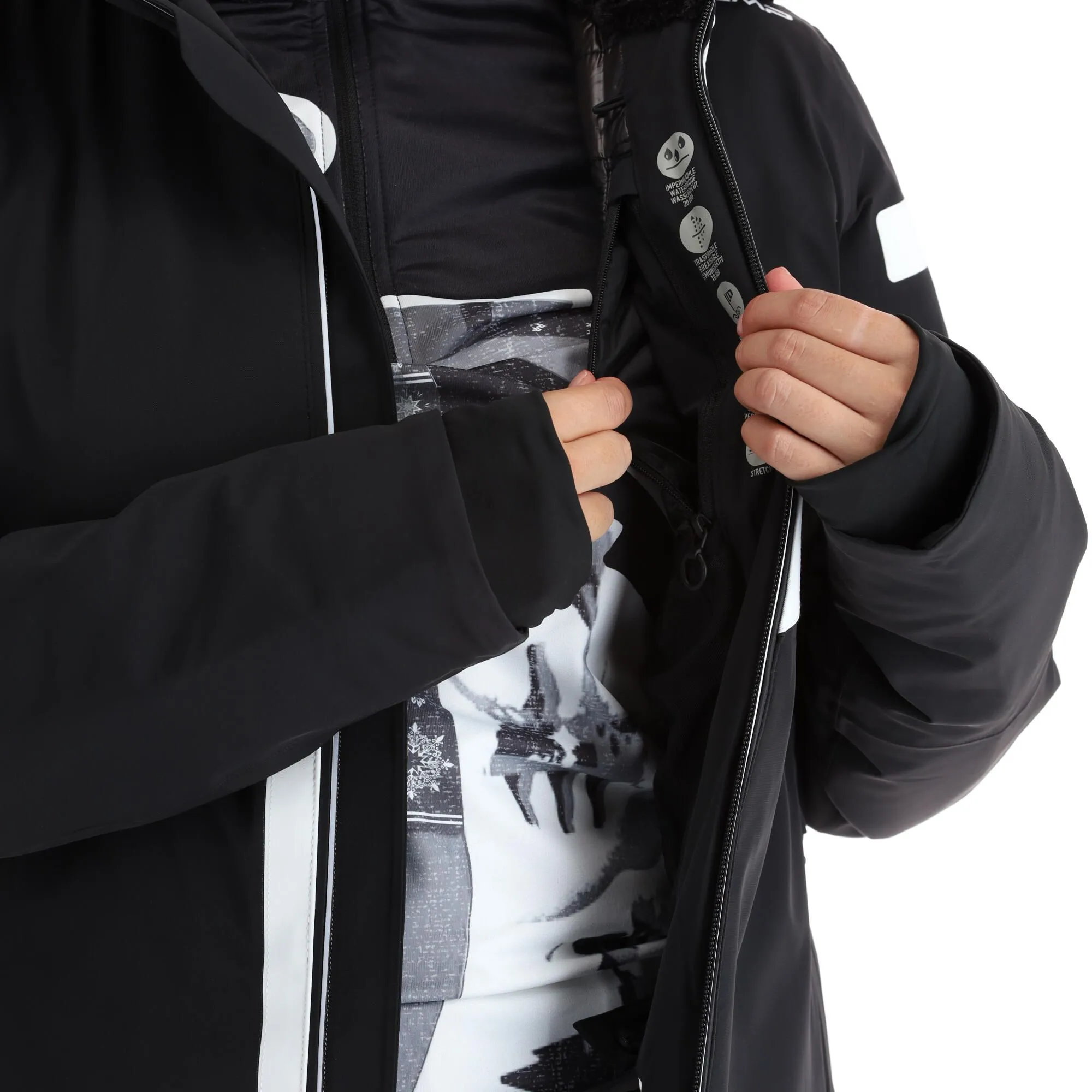 CMP, 32W0246 Veste De Ski Femmes Noir 8 CMP, 32W0246 Veste De Ski Femmes Noir – Image 6