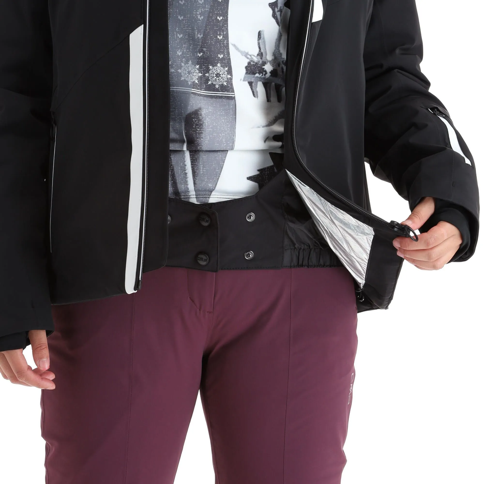 CMP, 32W0246 Veste De Ski Femmes Noir 9 CMP, 32W0246 Veste De Ski Femmes Noir – Image 7