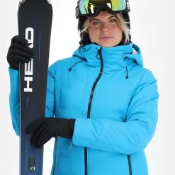 CMP, 32W0266 Veste De Ski Femmes Turquioise Bleu -ColourWear Soldes cmp 32w0266 aa jas gevoerd dames turquioise blauw 22cmpxx146v3 BI 05