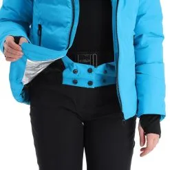 CMP, 32W0266 Veste De Ski Femmes Turquioise Bleu -ColourWear Soldes cmp 32w0266 aa jas gevoerd dames turquioise blauw 22cmpxx146v3 BI 09