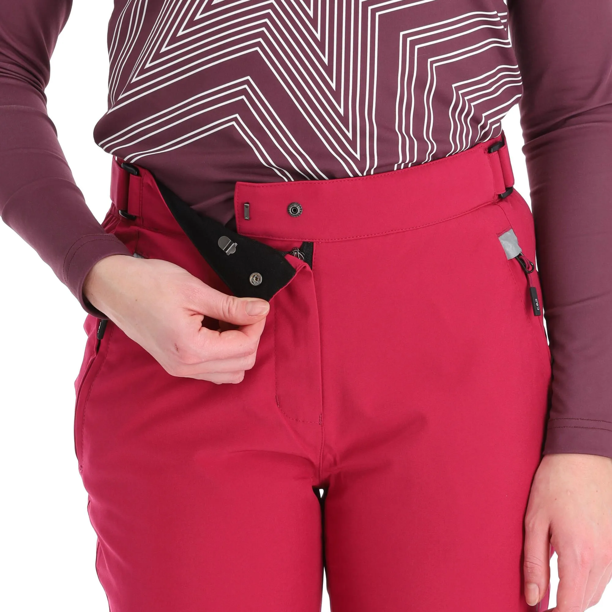 CMP, 3W18596N Pantalon De Ski Femmes Sangria Violet 6 CMP, 3W18596N Pantalon De Ski Femmes Sangria Violet – Image 4