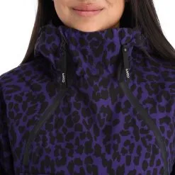 ColourWear, Cake 2.0 Jackorak Veste De Ski Femmes Leopard Print Violet -ColourWear Soldes colourwear cake 2 0 jackorak aa jas gevoerd dames leopard print 22colou109v3 BI 07
