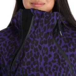 ColourWear, Cake 2.0 Jackorak Veste De Ski Femmes Leopard Print Violet -ColourWear Soldes colourwear cake 2 0 jackorak aa jas gevoerd dames leopard print 22colou109v3 BI 08