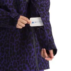 ColourWear, Cake 2.0 Jackorak Veste De Ski Femmes Leopard Print Violet -ColourWear Soldes colourwear cake 2 0 jackorak aa jas gevoerd dames leopard print 22colou109v3 BI 09