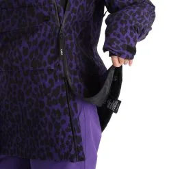 ColourWear, Cake 2.0 Jackorak Veste De Ski Femmes Leopard Print Violet -ColourWear Soldes colourwear cake 2 0 jackorak aa jas gevoerd dames leopard print 22colou109v3 BI 11