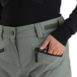 ColourWear, Cork Pant Pantalon De Ski Femmes Grey Vert -ColourWear Soldes colourwear cork pant ba skibroek gevoerd dames grey groen 22colou111v5 BI 06