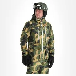 ColourWear, Falk Jacket Veste De Ski Hommes Camo Olive Vert