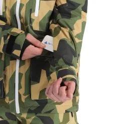 ColourWear, Falk Jacket Veste De Ski Hommes Camo Olive Vert -ColourWear Soldes colourwear falk jacket aa jas gevoerd heren camo olive groen 22colou101v4 BI 08