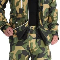 ColourWear, Falk Jacket Veste De Ski Hommes Camo Olive Vert -ColourWear Soldes colourwear falk jacket aa jas gevoerd heren camo olive groen 22colou101v4 BI 09