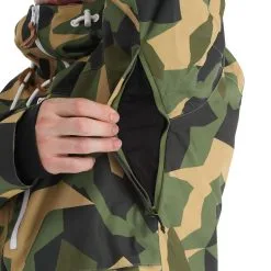 ColourWear, Falk Jacket Veste De Ski Hommes Camo Olive Vert -ColourWear Soldes colourwear falk jacket aa jas gevoerd heren camo olive groen 22colou101v4 BI 11