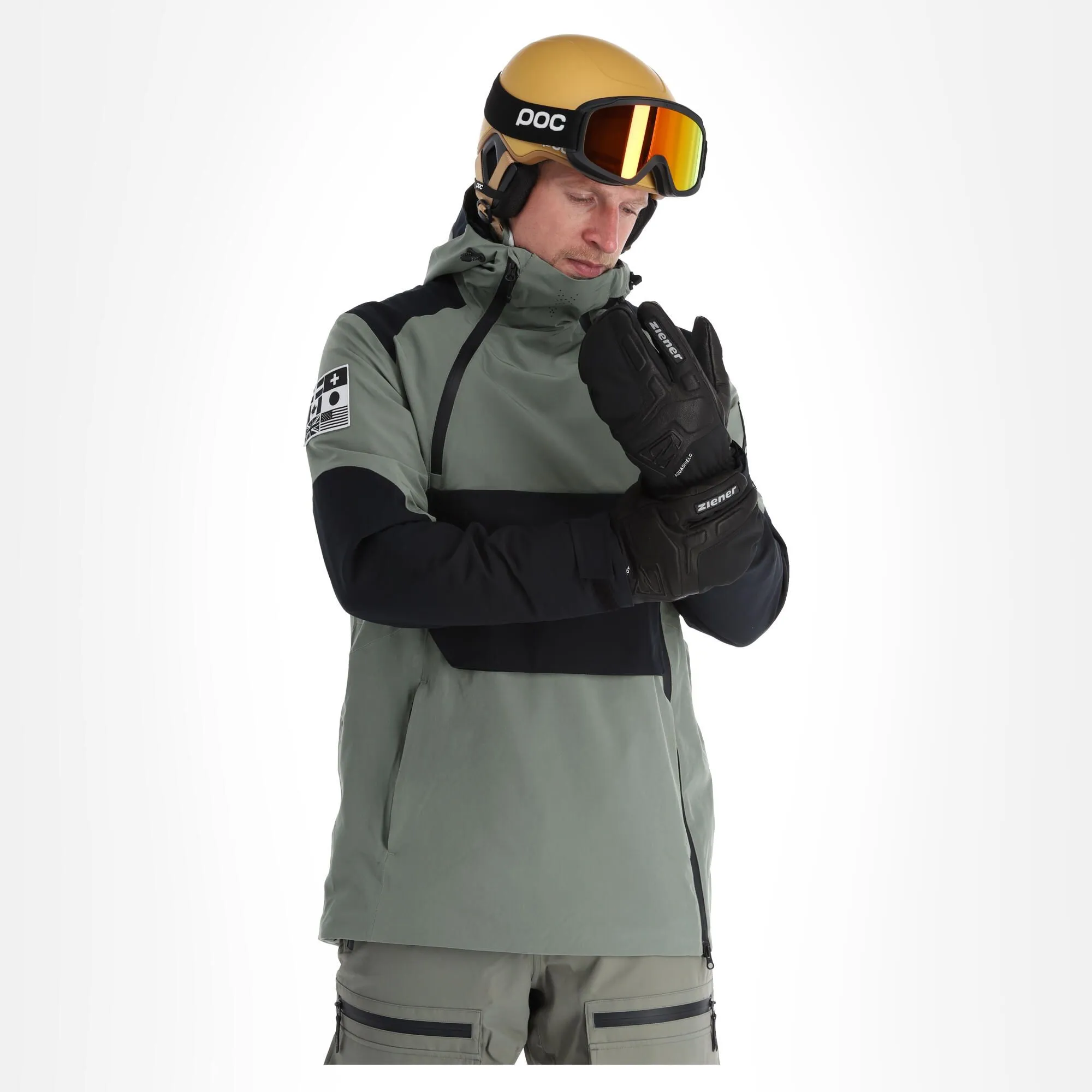 ColourWear, Foil Anorak Anorak D'hiver Hommes Grey Vert 5 ColourWear, Foil Anorak Anorak D'hiver Hommes Grey Vert – Image 3