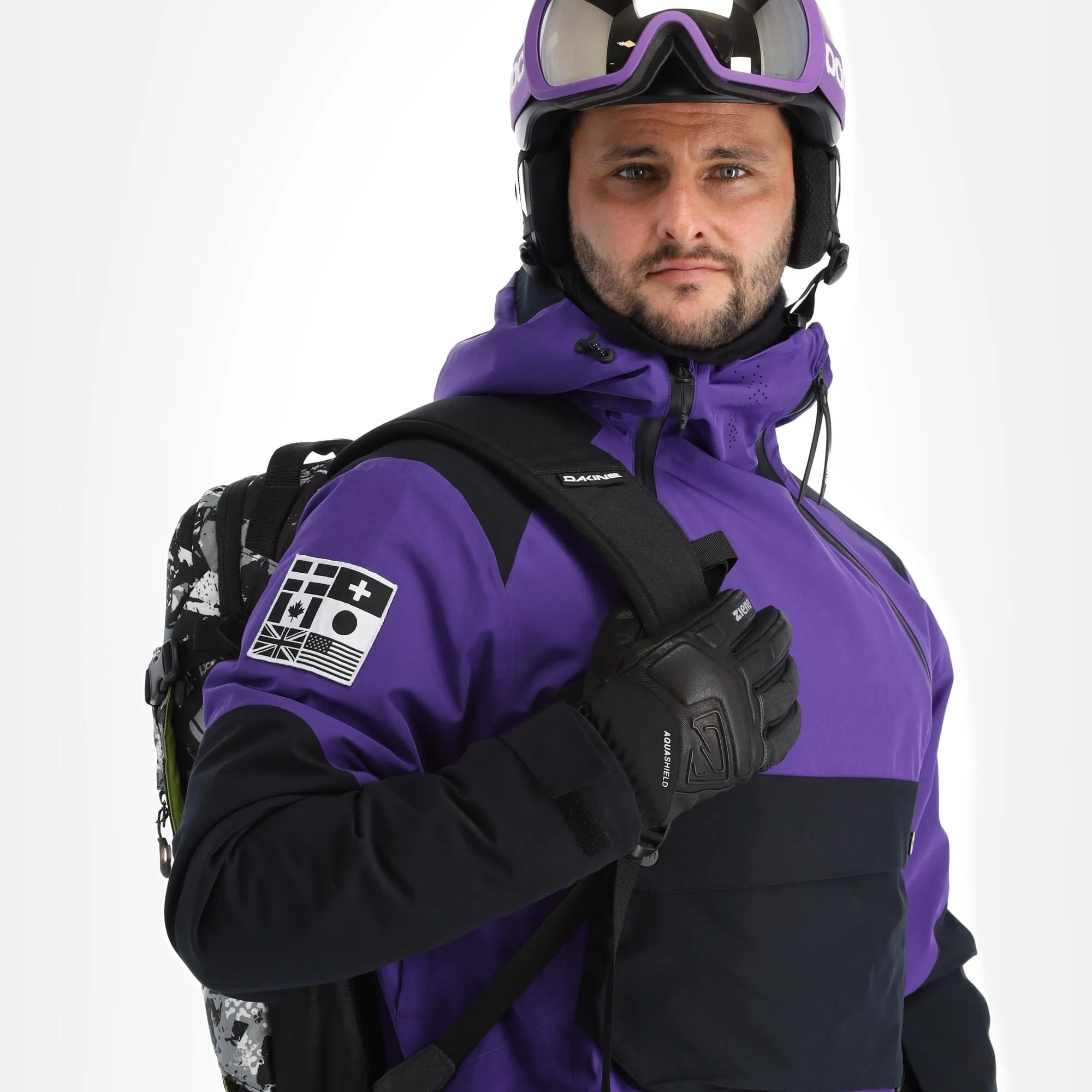 ColourWear, Foil Anorak Anorak D'hiver Hommes Violet 6 ColourWear, Foil Anorak Anorak D'hiver Hommes Violet – Image 4