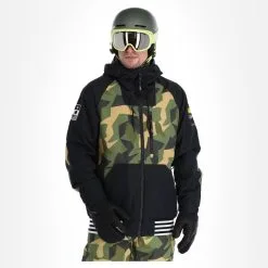 ColourWear, League Jkt Veste De Ski Hommes Camo Olive Vert