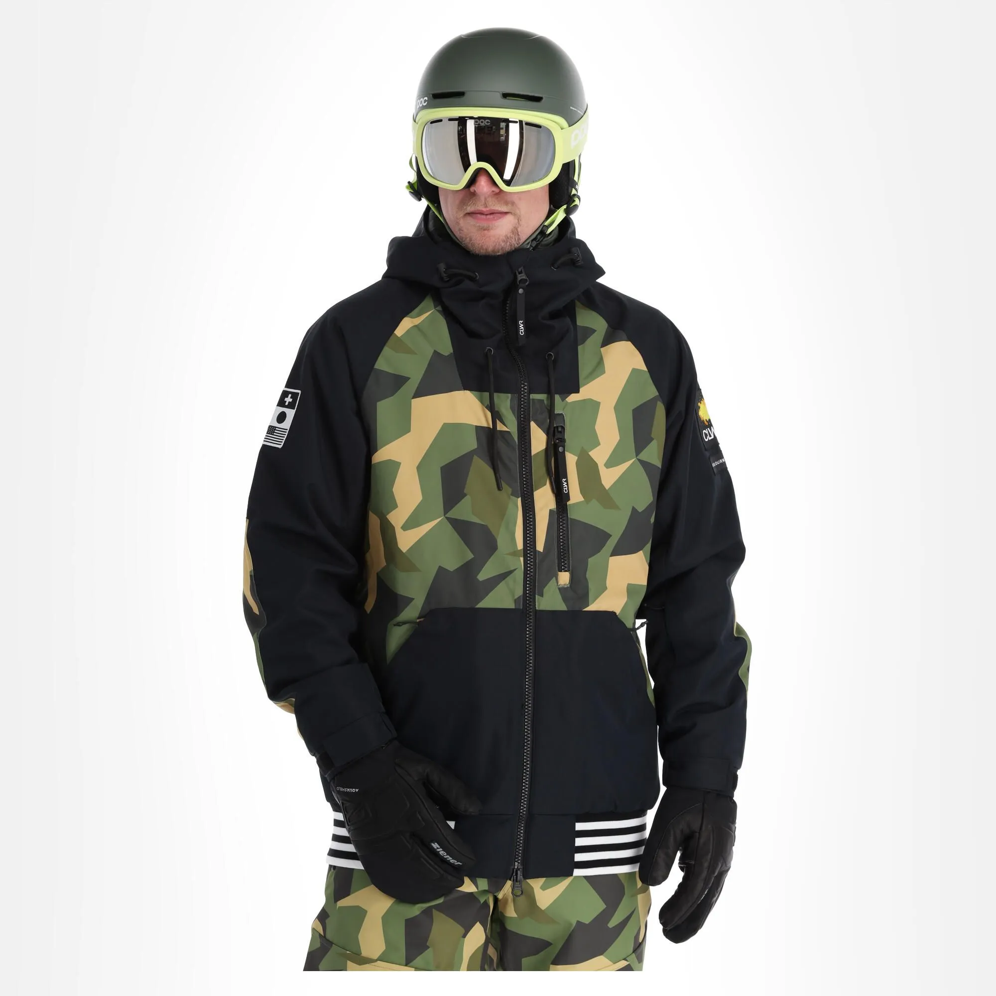 ColourWear, League Jkt Veste De Ski Hommes Camo Olive Vert 3 ColourWear, League Jkt Veste De Ski Hommes Camo Olive Vert
