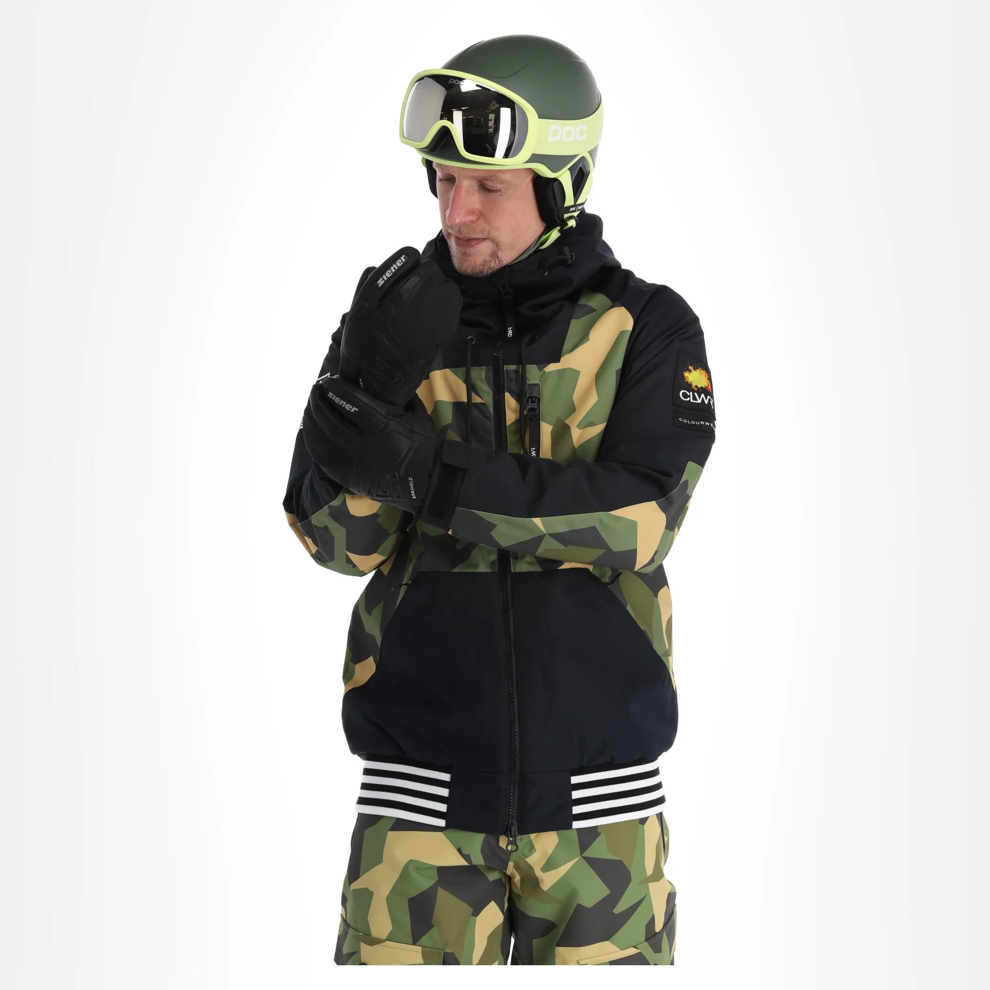 ColourWear, League Jkt Veste De Ski Hommes Camo Olive Vert 5 ColourWear, League Jkt Veste De Ski Hommes Camo Olive Vert – Image 3