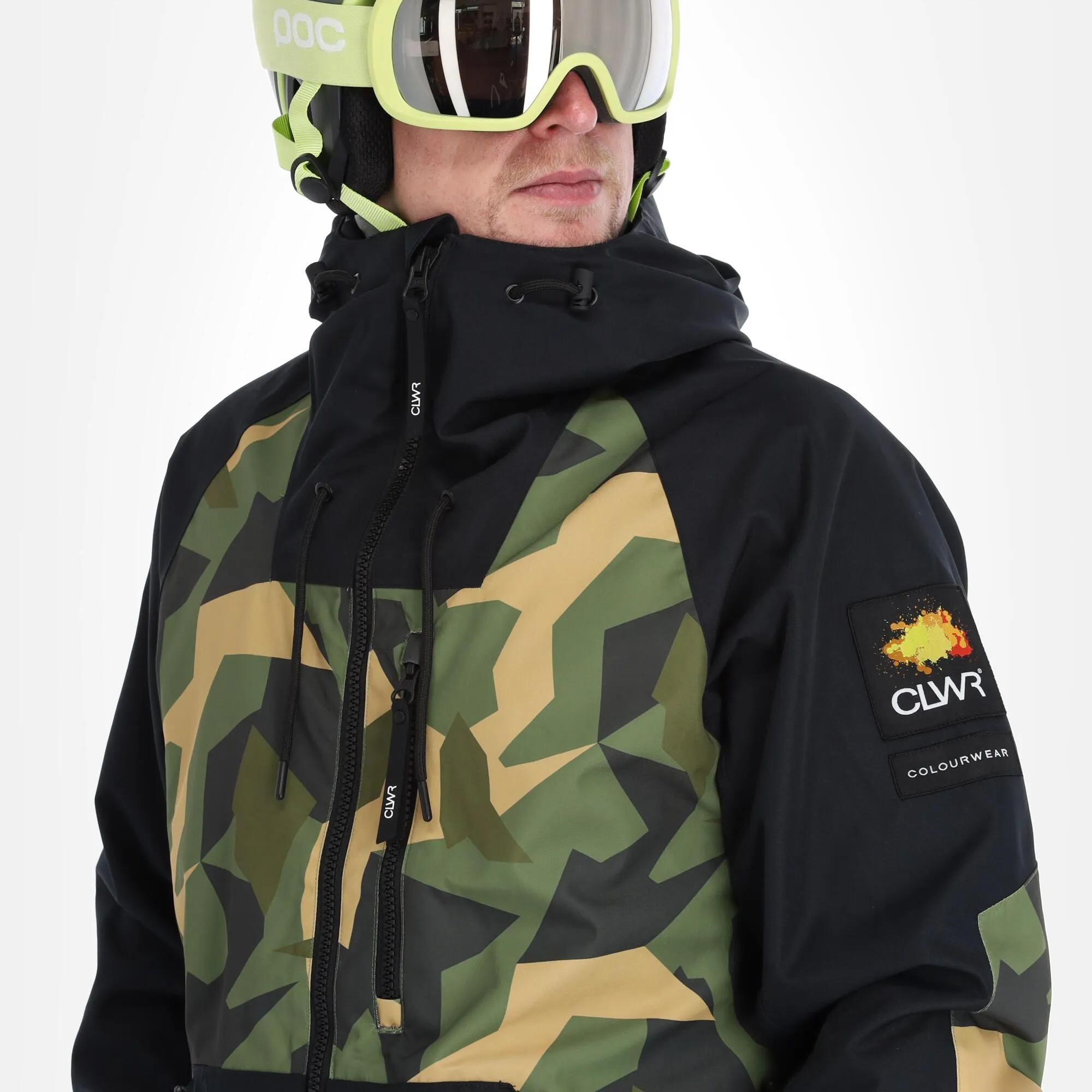 ColourWear, League Jkt Veste De Ski Hommes Camo Olive Vert 6 ColourWear, League Jkt Veste De Ski Hommes Camo Olive Vert – Image 4