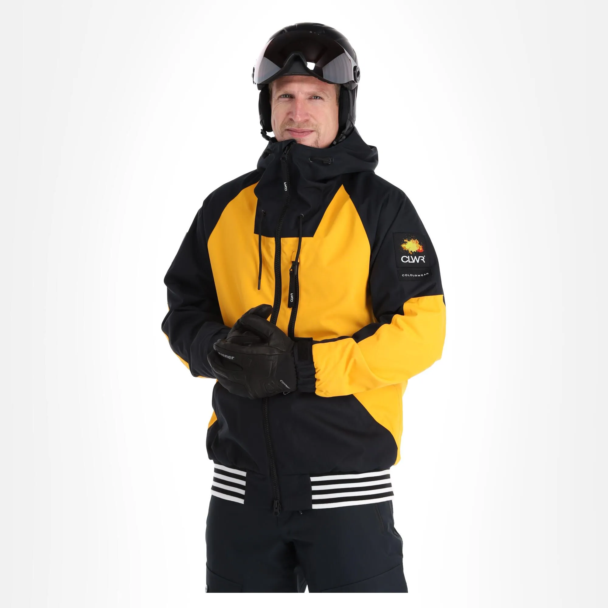 ColourWear, League Jkt Veste De Ski Hommes Jaune 5 ColourWear, League Jkt Veste De Ski Hommes Jaune – Image 3