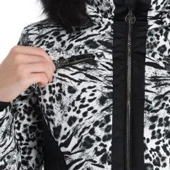 Dare 2b X Julien Macdonald, Mastery Veste De Ski Femmes Blurred Animal Print Blanc -ColourWear Soldes dare 2b x julien macdonald mastery aa jas gevoerd dames blurred 22dare2162v3 BI 11