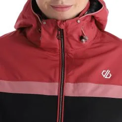 Dare2b, Conveyed Veste De Ski Femmes Earth Noir, Rose -ColourWear Soldes dare2b conveyed aa jas gevoerd dames earth roze zwart 22dare2153v4 BI 07