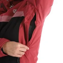 Dare2b, Conveyed Veste De Ski Femmes Earth Noir, Rose -ColourWear Soldes dare2b conveyed aa jas gevoerd dames earth roze zwart 22dare2153v4 BI 10