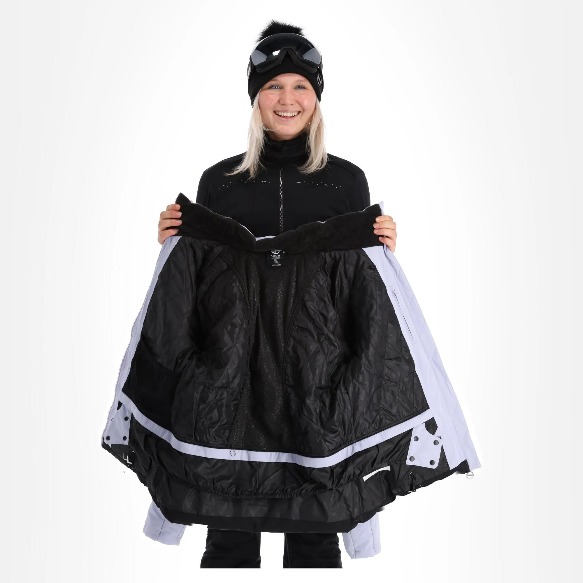 Dare2b, Crystallize Veste De Ski Femmes Cosmic Sky Gris, Noir 6 Dare2b, Crystallize Veste De Ski Femmes Cosmic Sky Gris, Noir – Image 4