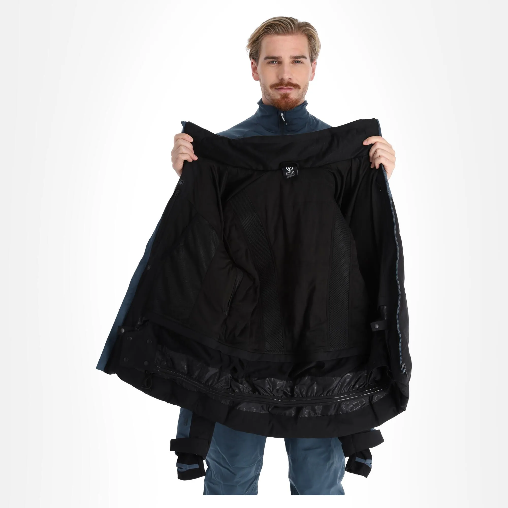 Dare2b, Denote II Veste De Ski Hommes Gris, Noir 7 Dare2b, Denote II Veste De Ski Hommes Gris, Noir – Image 5