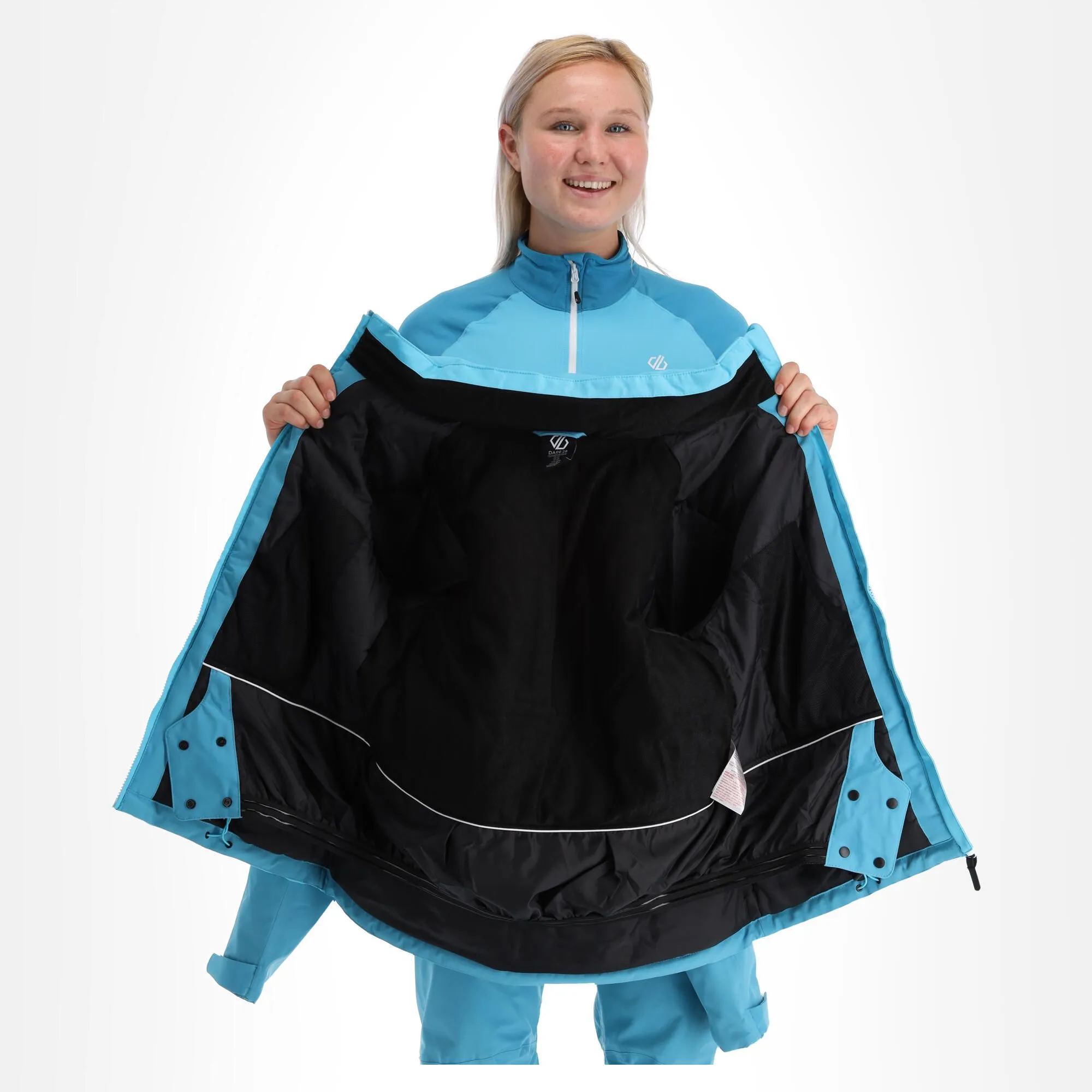 Dare2b, Enliven Veste De Ski Femmes Capri Bleu 6 Dare2b, Enliven Veste De Ski Femmes Capri Bleu – Image 4