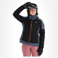 Dare2b, Enliven Veste De Ski Femmes Gris, Noir -ColourWear Soldes dare2b enliven aa jas gevoerd dames grijs zwart 22dare2154v4 BI 04