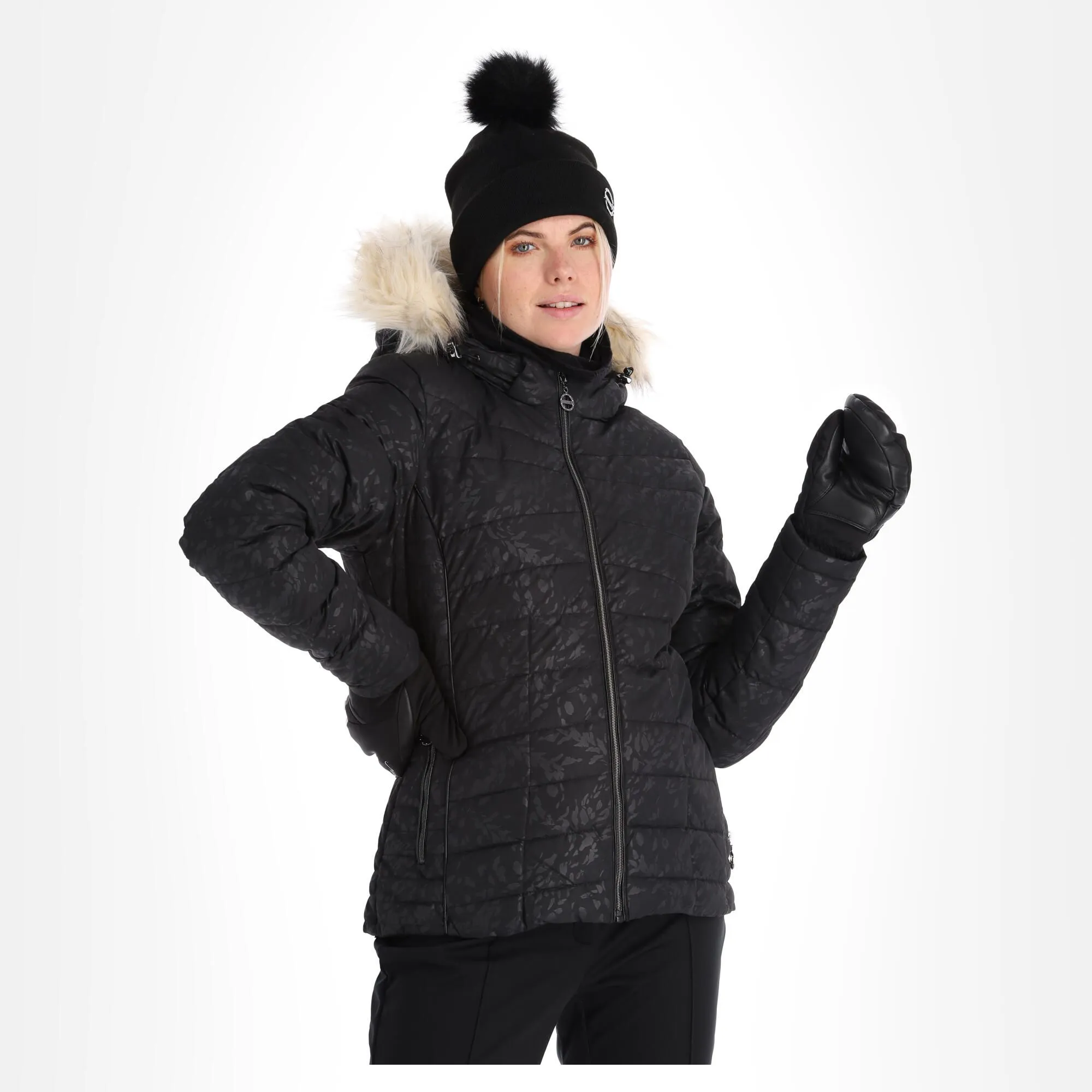 Dare2b, Glamorize III Veste De Ski Femmes Cire Petal Print Noir 3 Dare2b, Glamorize III Veste De Ski Femmes Cire Petal Print Noir