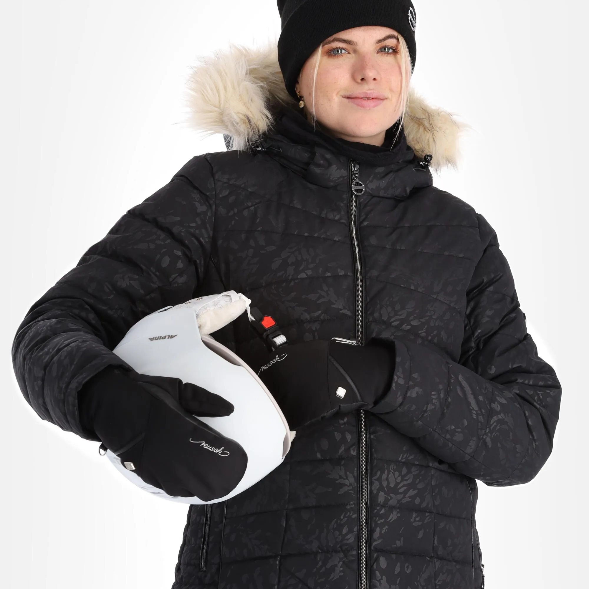 Dare2b, Glamorize III Veste De Ski Femmes Cire Petal Print Noir 6 Dare2b, Glamorize III Veste De Ski Femmes Cire Petal Print Noir – Image 4