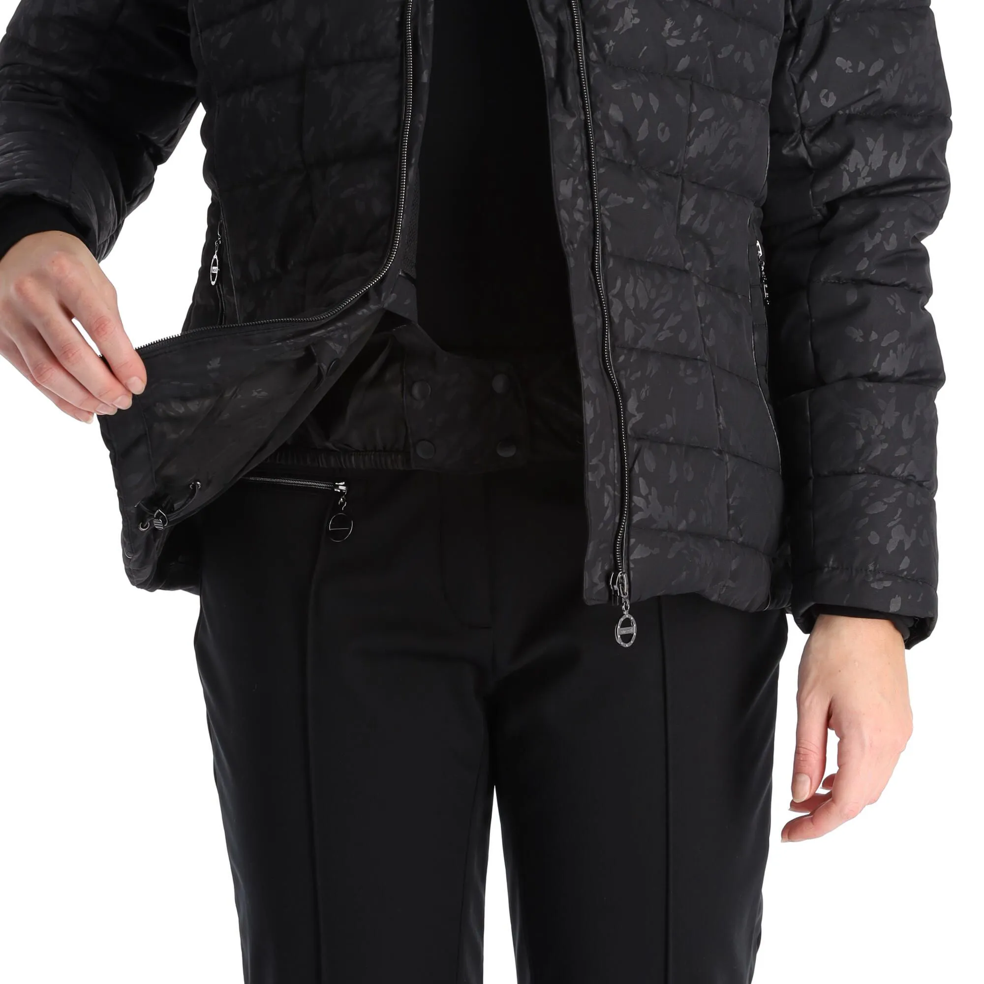 Dare2b, Glamorize III Veste De Ski Femmes Cire Petal Print Noir 9 Dare2b, Glamorize III Veste De Ski Femmes Cire Petal Print Noir – Image 7