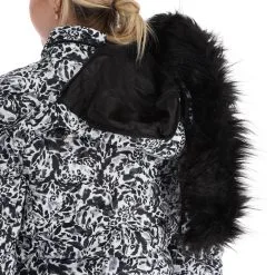 Dare2b, Glamorize III Veste De Ski Femmes Leopard Fusion Print Blanc, Noir -ColourWear Soldes dare2b glamorize iii aa jas gevoerd dames leopard fusion print 22dare2159v4 BI 09