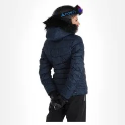 Dare2b, Glamorize III Veste De Ski Femmes Leopard Fusion Print Moonlight Denim Bleu -ColourWear Soldes dare2b glamorize iii aa jas gevoerd dames leopard fusion print 22dare2159v5 BI 03