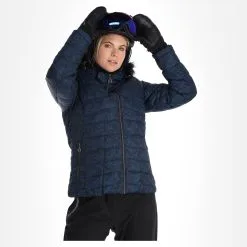 Dare2b, Glamorize III Veste De Ski Femmes Leopard Fusion Print Moonlight Denim Bleu -ColourWear Soldes dare2b glamorize iii aa jas gevoerd dames leopard fusion print 22dare2159v5 BI 04