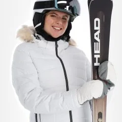 Dare2b, Glamorize III Veste De Ski Femmes Blanc -ColourWear Soldes dare2b glamorize iii aa jas gevoerd dames wit 22dare2159v2 BI 05