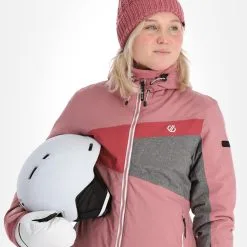 Dare2b, Ice Gleam III Veste De Ski Femmes Mesa Rose -ColourWear Soldes dare2b ice gleam iii aa jas gevoerd dames mesa roze 22dare2155v1 BI 05