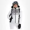 Dare2b, Prestige II Veste De Ski Femmes Monochrome Print Blanc, Noir -ColourWear Soldes dare2b prestige ii aa jas gevoerd dames monochrome print wit 22dare2157v1 BI 02