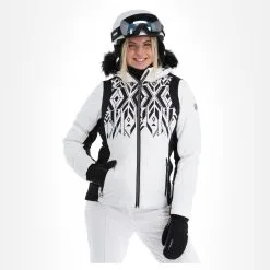 Dare2b, Prestige II Veste De Ski Femmes Monochrome Print Blanc, Noir