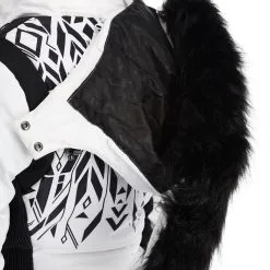 Dare2b, Prestige II Veste De Ski Femmes Monochrome Print Blanc, Noir -ColourWear Soldes dare2b prestige ii aa jas gevoerd dames monochrome print wit 22dare2157v1 BI 11