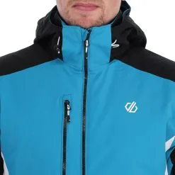 Dare2b, Remit Veste De Ski Hommes Fjord Bleu, Noir -ColourWear Soldes dare2b remit aa jas gevoerd heren fjord blauw zwart 22dare2127v2 BI 08