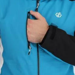 Dare2b, Remit Veste De Ski Hommes Fjord Bleu, Noir -ColourWear Soldes dare2b remit aa jas gevoerd heren fjord blauw zwart 22dare2127v2 BI 11