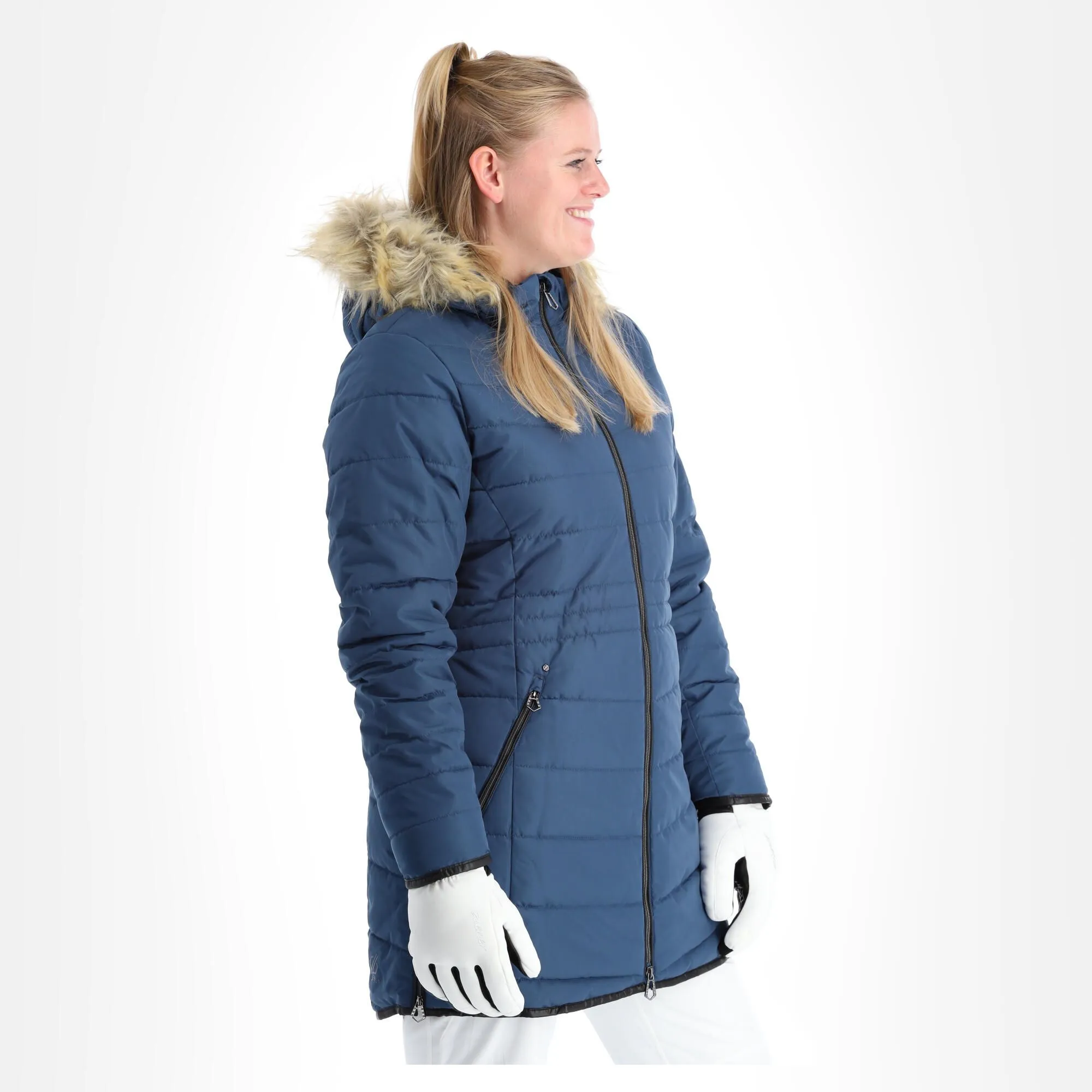 Dare2b, Striking Jacket Veste De Ski Femmes Dark Denim Bleu 5 Dare2b, Striking Jacket Veste De Ski Femmes Dark Denim Bleu – Image 3