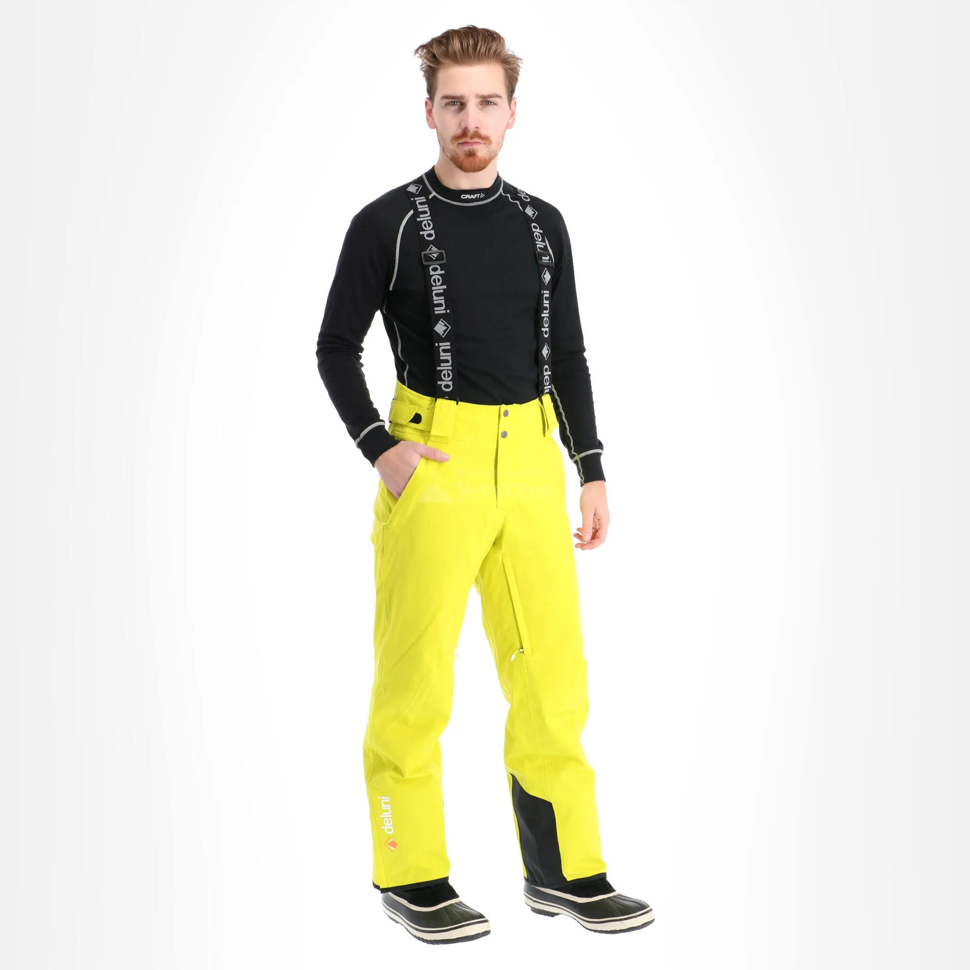 Deluni, Challenger 2 Pantalon De Ski Hommes Jaune 3 Deluni, Challenger 2 Pantalon De Ski Hommes Jaune