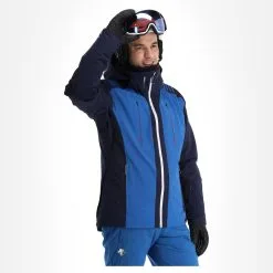 Descente, Swiss Veste De Ski Hommes Dark Night Bleu -ColourWear Soldes descente swiss aa jas gevoerd heren dark night blauw 22desce105v3 BI 04